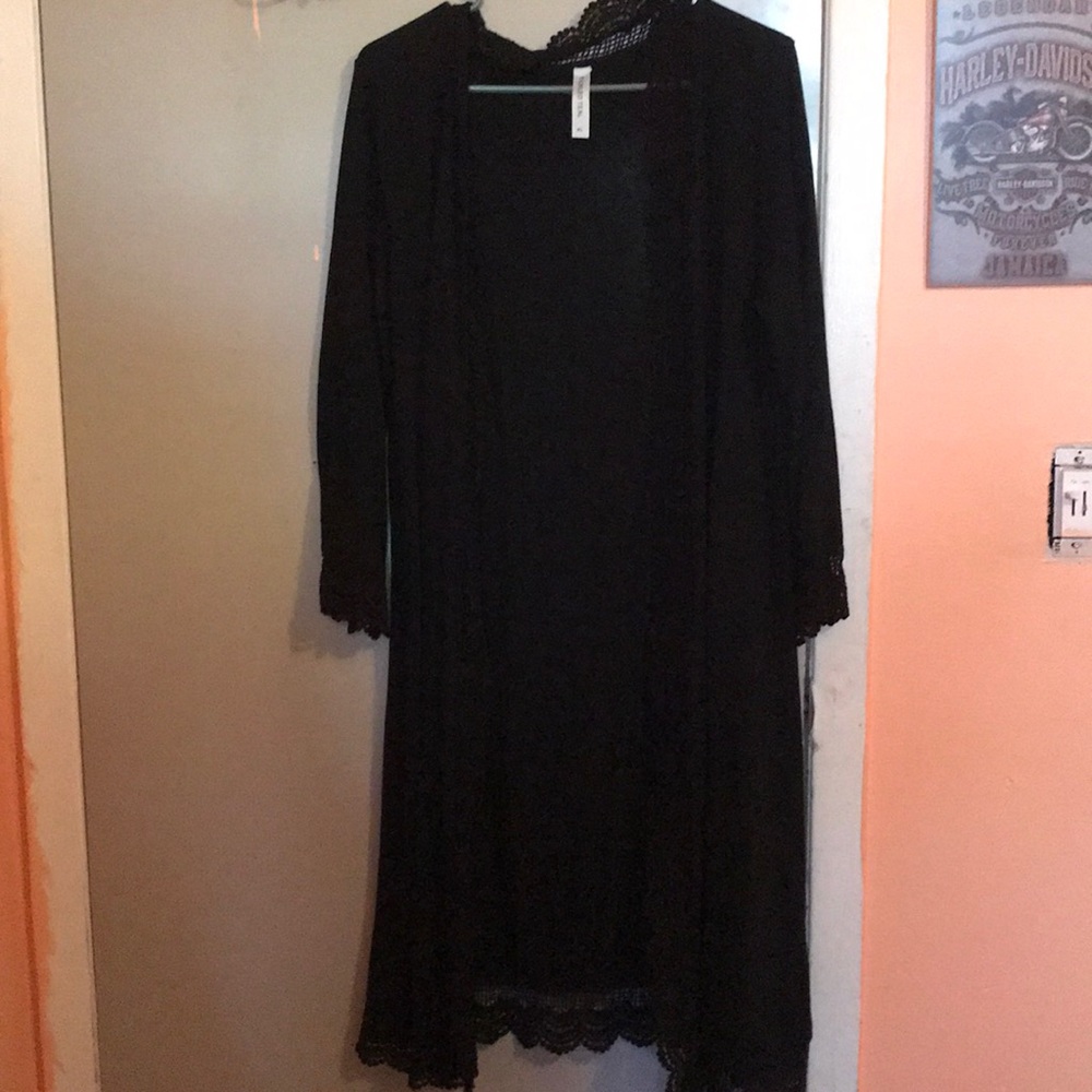 Black duster Cardigan
